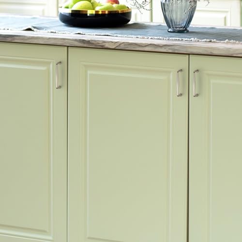 Ravinte Brushed Nickel Cabinet Handles Solid Handles,3-3/4 Inch,5 Pack - color: Brushed Nickel, size: 3-3/4 Inches Hole Center