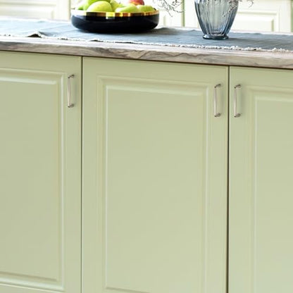 Ravinte Brushed Nickel Cabinet Handles Solid Handles,3-3/4 Inch,5 Pack - color: Brushed Nickel, size: 3-3/4 Inches Hole Center