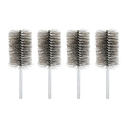 HARFINGTON 4pcs Wire Bore Brush Set 8 Inch Length 2.4 Inch Shank Stainless Steel Bristles Cleaning Brush for Clean Car Part Tube Kitchen Garage - size: 8 x 2.4 Inch