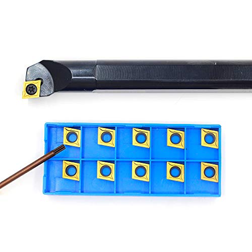 OSCARBIDE 3/4" x 10" Indexable Boring Bar with 10 pcs Insert,Right-Hand