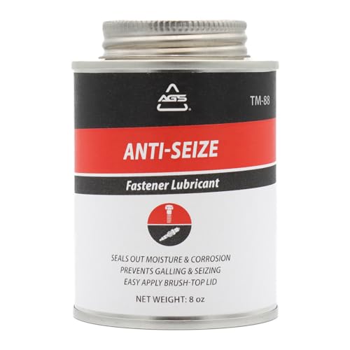 AGS Automotive Solutions Brush Top Can Thread-Magic Anti-Seize Lubricant for Bolts and Screws, 8 Ounces - size: 8oz