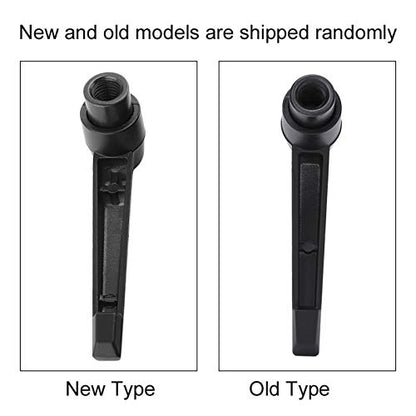 4PCS Universal Clamping Lever Handle, Adjustable Fixing Handle Female Thread, Stainless Steel, Black, M4, M5, M6, M8, M10, M12 - size: M4