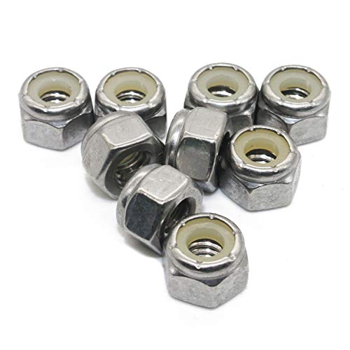 Fullerkreg 1/4-20 Nylon Insert Hex Lock Nuts, 50Pcs - size: 1/4-20 (50 Pack)