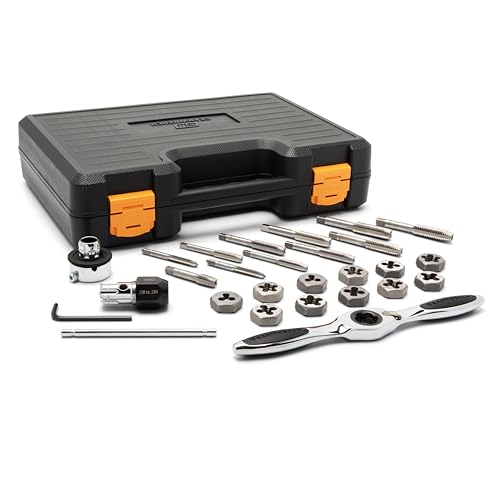 GEARWRENCH 27 Piece SAE Ratcheting Tap & Die Set | 82813 - style: 27 Piece SAE