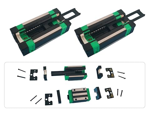 HGH35CA Linear Slider Bearing, 2pcs HGH35CA Square Bearing Slider Block for CNC Linear Guide and Machines - size: HGH35