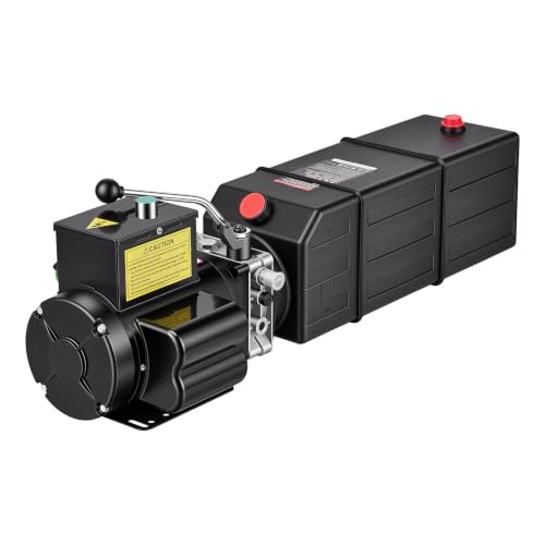 VEVOR 15 Quart Hydraulic Pump 2.2KW AC 220-240V Hydraulic Dump Trailer Pump - size: 15 Quart, style: Single Acting
