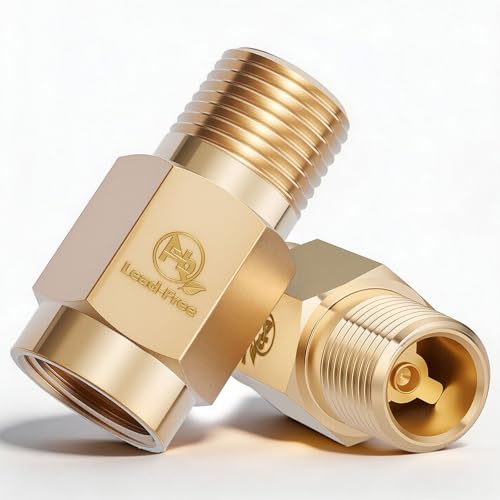 1/2" NPT Lead-Free Brass RV Water Heater Check Valve 2PCS