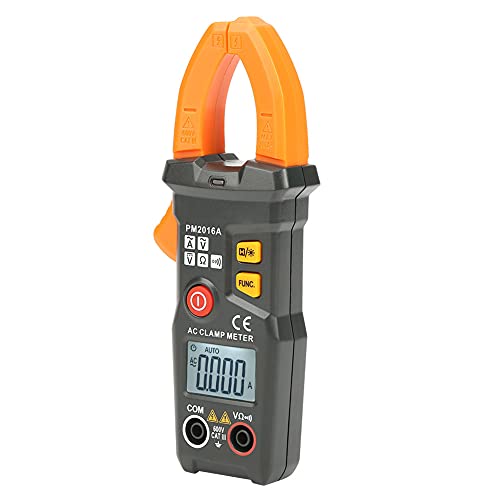 Jeanoko Digital Meter Multimeter, PEAKMETER PM2016A/S Digital Clamp Multimeter 6000 Counts AC Volt Amp Ohm Hz Meter(PM2016A)