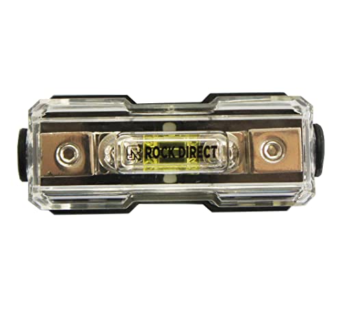 RD in-line Mini ANL Fuse Holder, 4-8 Gauge AWG in-Line Waterproof AFS Fuse Holder Auto Parts, Automotive, Marine, Industrial Inline Fuse Holders for Car Audio Amplifier(100A Fuse Included)