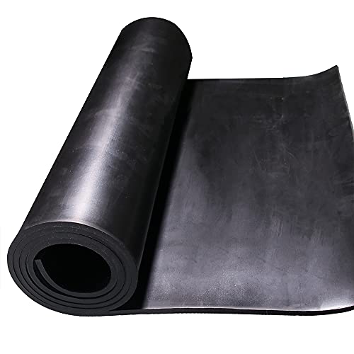 TORRAMI Neoprene Rubber Sheet Roll 3/16" (.187") Thick x 12" Wide x 48" Long for DIY Gaskets, Pads, Seals, Crafts, Flooring,Cushioning of Anti-Vibration, Anti-Slip - size: 12" Wide X 48" Long, style: 3/16 (.187)" Thick