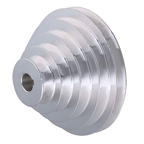 5 Stepped Pulley 20mm Bore | Aluminum Cone Pulley | 6mm Keywayed - size: 20MM BORE