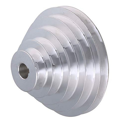 5 Stepped Pulley 20mm Bore | Aluminum Cone Pulley | 6mm Keywayed - size: 20MM BORE