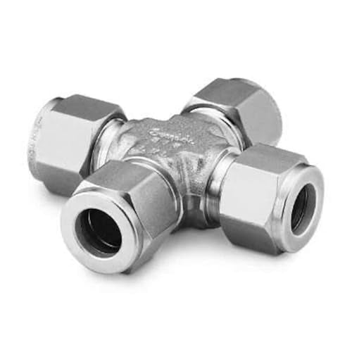 SWAGELOK SS-810-4 1/2" Tube OD, Stainless Steel, Tube Fitting, Union Cross
