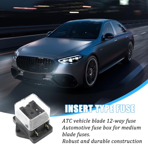2-Way Covered Standard Blade Fuse Distribution Block - size: 2P
