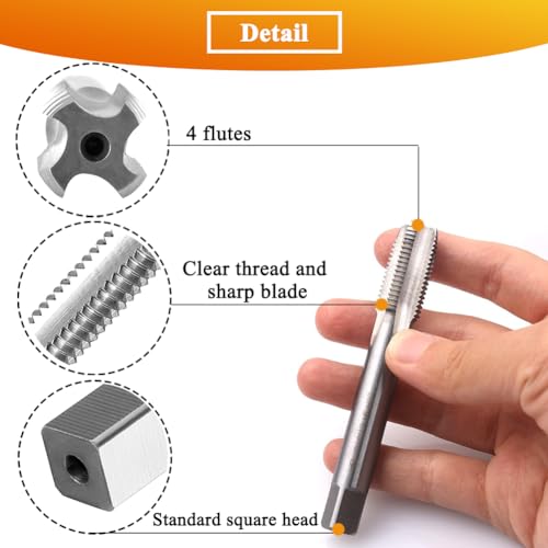 Metric Tap and Die Set M16 x 1.5mm HSS Machine Thread Tap and Alloy Steel Round Die Right Hand