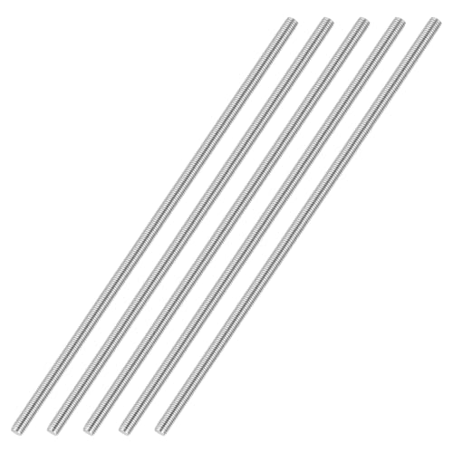 #10-24 UNC Fully Threaded Rod 9.84" Length Thread 5Pcs - size: #10-24x9.84"