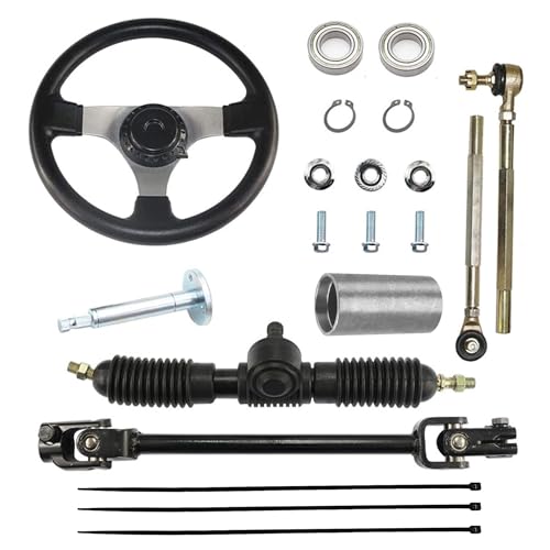 PRO BAT 300mm/11.8'' Steering Wheel Kit & 320mm/12.6'' Gear Rack Pinion - size: 11.8'' Steering Wheel 12.6'' Gear Rack Pinion Kit