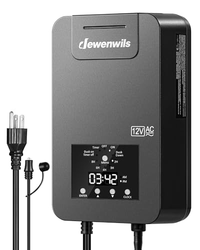 DEWENWILS 200W Low Voltage Transformer with Photocell Sensor & Timer - style: 200W