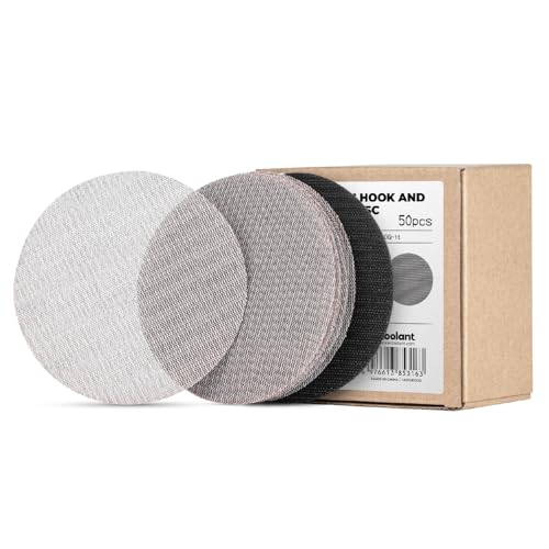 toolant Mesh Abrasive 5" Sanding Disc, 8 Hole, 320 Grit, 50Pcs - style: 5inch, 320 grit, 50pcs
