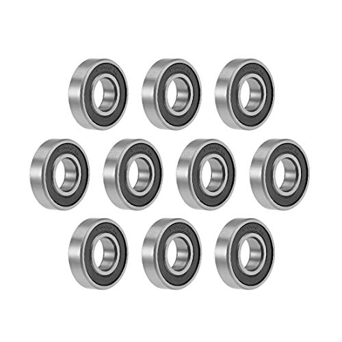 uxcell Deep Groove Ball Bearings 10mm x 22mm x 6mm Double Sealed Chrome Steel Z2 ABEC1 10pcs - size: 10mm x 22mm x 6mm