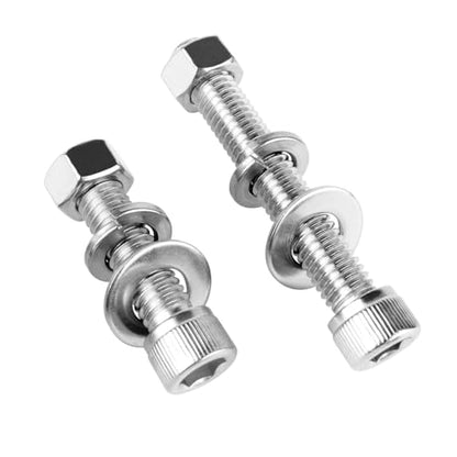 3/8-16 x 1-1/2" Socket Head Cap Screws Allen Hex Bolts with Hex Nuts and Flat & Lock Washers, 304 Stainless Steel Machine Thread, 6Sets Silver - color: Silver, size: 3/8-16 x 1-1/2" (6Sets)