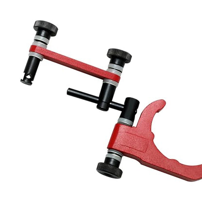 TEXALAN(R Universal Indicator Holder for Dial Test Indicator 1-7/8" Clamping Diameter Aluminum Alloy Red and Black