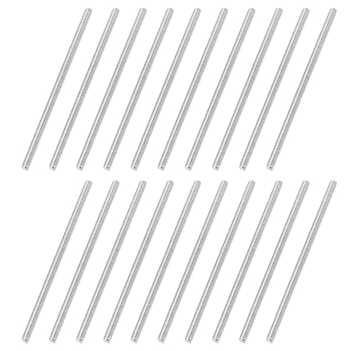 uxcell 20Pcs Fully Threaded Rod M2 x 0.4mm Pitch 45mm/1.8 Inch Threaded - size: M2x0.4mmx45mm