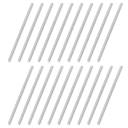 uxcell 20Pcs Fully Threaded Rod M2 x 0.4mm Pitch 45mm/1.8 Inch Threaded - size: M2x0.4mmx45mm