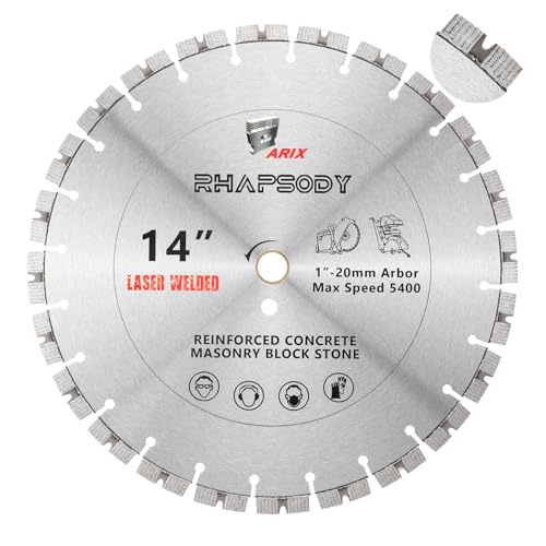 RHAPSODY 14Inch Laser Welded ARIX Diamond Saw Blade - size: 14 Inch-ARIX