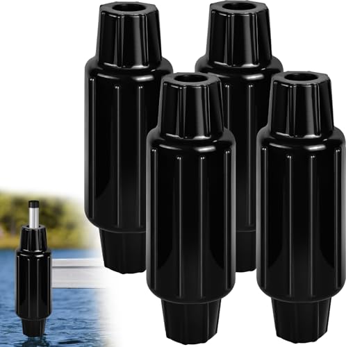 Dock Bumpers for Poles/Post, Boat Dock Bumpers Fenders - color: Black-4pk, size: 17.6 Inch Length