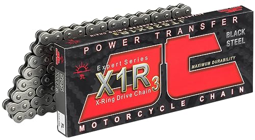 JT Chain JTC525X1R3118RL (525 Series) Black Steel 118 Link Heavy Duty X-Ring Chain with Connecting Link - color: Black Steel, size: 118-Links