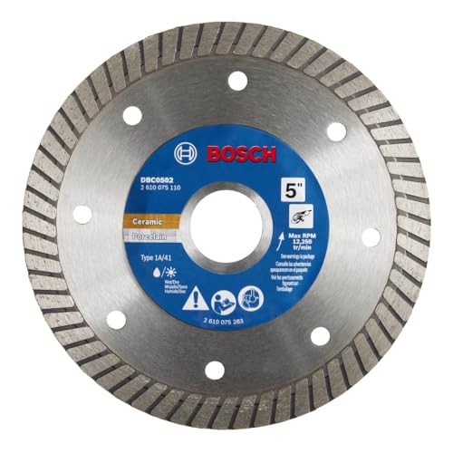 Bosch DBC0502 5 in. Premium Specialized Turbo Rim Diamond Wheel for Precise Cuts - size: 5 in