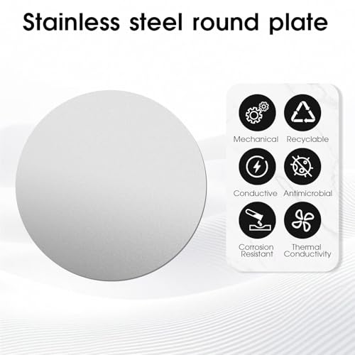 2-3/8"Stainless Steel Disc,20Gauge 0.8mm Thickness Round Metal Plate Stainless Steel Circles Blanks for Crafts, Jewelry Making, DIY, Electrical Repair(10 Pac) - size: Dia:2-3/8", style: Thickness:20Ga/0.8mm