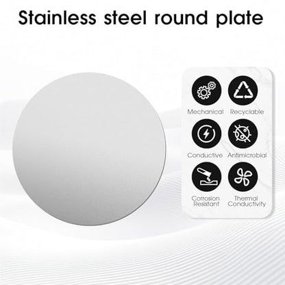 2-3/8"Stainless Steel Disc,20Gauge 0.8mm Thickness Round Metal Plate Stainless Steel Circles Blanks for Crafts, Jewelry Making, DIY, Electrical Repair(10 Pac) - size: Dia:2-3/8", style: Thickness:20Ga/0.8mm