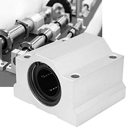 SC25UU 25mm Linear Bearing Slide Block, Linear Motion Ball Bearing Pillow Block, Aluminum Linear Motion Ball Bearing Slide Block CNC Linear Unit for Construction Machinery, Device