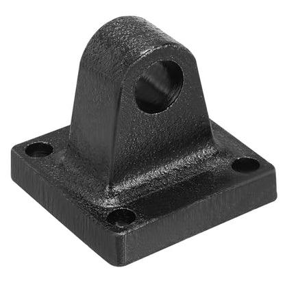 PATIKIL 50x50x47mm Air Cylinder Foot Flange Rod Pivot Clevis Pneumatic Mounting Bracket Rear Mount Parts, Black - size: 50x50x47mm