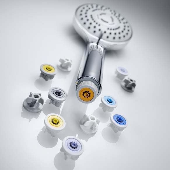 Neoperl PCW-02 Turbine Flow Regulator Silicone 1.0 to 2.5 gpm for use with shower handles, bibs and pillar taps Any 1/2"" Threads 13 1310 (Lilac 2.0 GPM) - color: Lilac 2.0 GPM