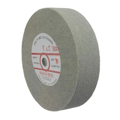 8" x 2" Extra Thick 180 Grit Fiber Buffing Wheel, 5/8" Arbor (7P) - style: 8"x2" Extra Thick Fiber Wheel