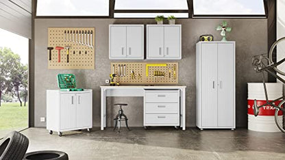 Manhattan Comfort Fortress Storage Units, White - color: White, style: Dual Floating