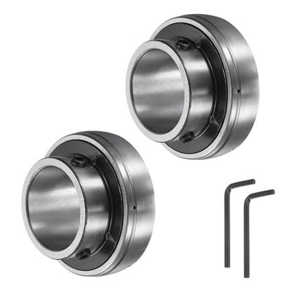 uxcell 2pcs UC210-31 Pillow Block Bearings 1-15/16" Bore Bearing Units Chrome Steel (GCR15) Flange Mounted Bearing Housing with Wrench - size: UC210-31 (ID 1 15/16")