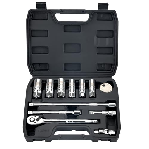 AEROFORCE 3/8-Inch Drive Spark Plug Socket Set (12PC Spark Plug Socket Set) - size: 12PC Spark Plug Socket Set
