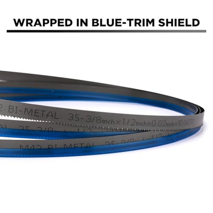 35-3/8 Inch Band Saw Blade 10/14 TPI for Milwauk* Portable Band Saw Blade, Replacement for Milwauk* Bandsaw Blades, 35-3/8" x 1/2" x .020" 10/14 TPI, 3-Pack - size: 35-3/8 Inch(14/18)