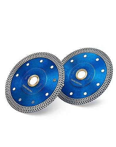 2Pcs/Lot 4.5 Inch Super Thin Diamond Tile Blade Porcelain Cutting Blade for Cutting Granite Marble Ceramics Porcelain Tiles (4.5"-2pcs) - size: 4.5"-2pcs