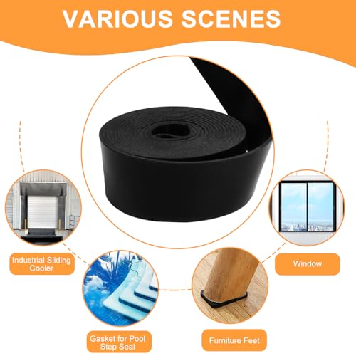 Neoprene Rubber Sheet, Solid Rubber Seal Strips for DIY Gasket Materials, Oil-Resistance, Sound Reduce and Anti-Slip for Flooring, Pads, Bumpers, Supports (3.2In x 1/16In x 10Ft) - size: 3.2In x 1/16In x 10Ft, style: No Backing Adhesive