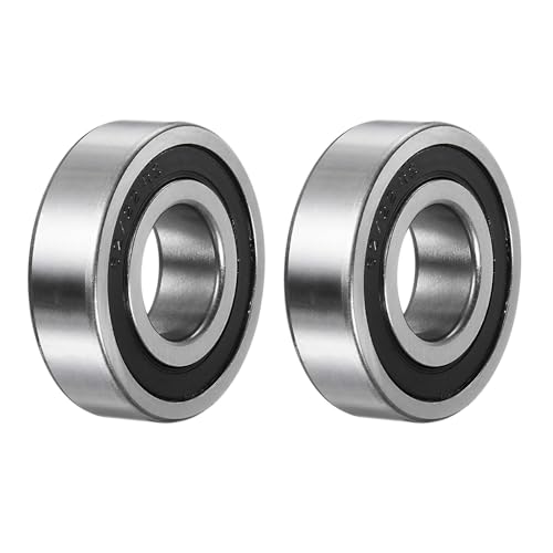 uxcell 62/22-2RS Deep Groove Ball Bearing, 2pcs 22mm x 50mm x 14mm Hign Carbon Chrome Steel Z1 Double Rubber Sealed Bearing - size: 22mm x 50mm x 14mm
