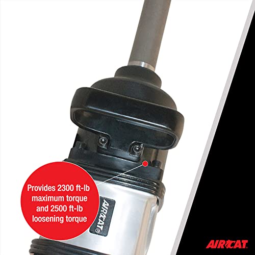 AIRCAT 1994 1" Super Duty Straight Impact Wrench, 8" Extended Anvil