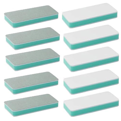 10 Pack Jewelry Buffer Blocks Silver Buffing Polishing Blocks Silver Ring Shiny Block Double-Sided Sanding Sticks for Boho Wooden Bead Bracelets Natural Stone Necklace Healing Crystal Bracelets