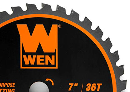 WEN BL0736 7-1/4-Inch 36-Tooth Carbide-Tipped Professional Saw Blade for Steel Cutting
