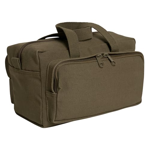 Rothco Mechanics Tool Bag, Heavy‑Duty Canvas Tool Organizer with Zipper Pockets, Compact Portable Tool Storage (Olive Drab) - color: Olive Drab
