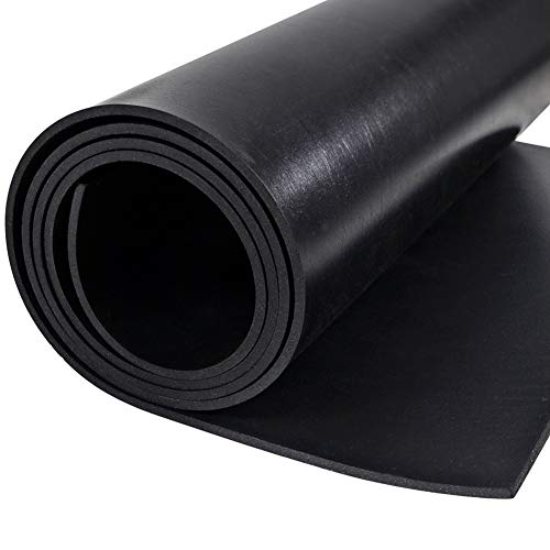 TORRAMI Neoprene Rubber Sheet Roll 1/8 (.125) Inch Thick x 12 Inch Wide x 48 Inch Long for DIY Gaskets, Pads, Seals, Crafts, Flooring,Cushioning of Anti-Vibration, Anti-Slip - size: 12" Wide X 48" Long, style: 1/8 (.125)" Thick